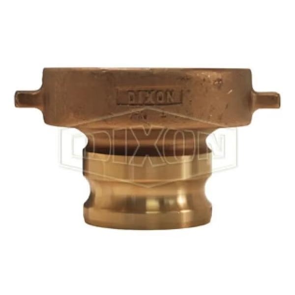 Dixon Cam and Groove Tank Car Adapter, 3 in, Adapter x Railroad, Brass, Domestic 300-TCA-BR - main