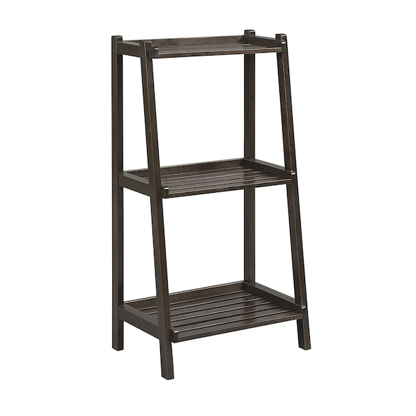 Homeroots 42" Bookcase With 3 Shelves In Espresso 380033 - main