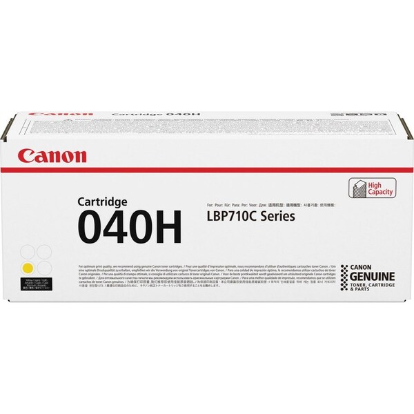 Canon Original High Yield Laser Toner Cartridge, Yellow, 10000 Pages CRTDG040HY - main
