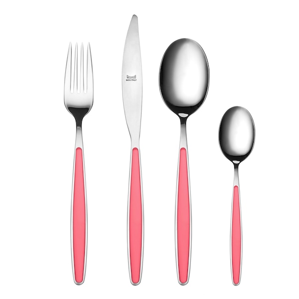 Mepra Caramella Flatware Set - 24 Pieces - Strawberry 112R22024 - main