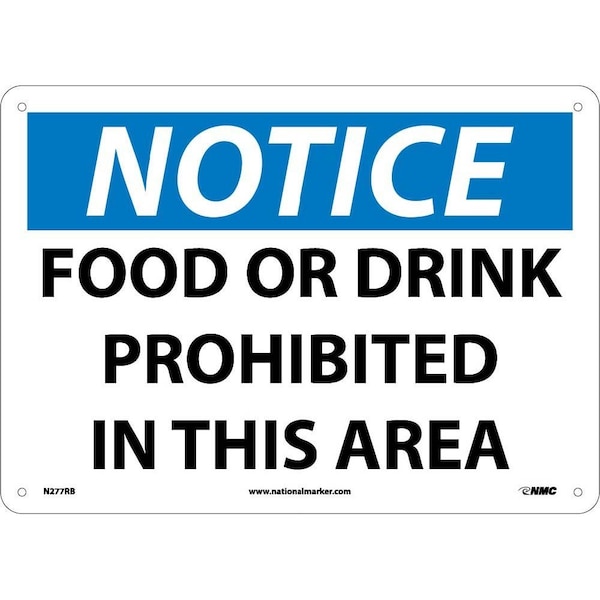 Nmc Notice Food Or Drink Is Prohibited In This Area, N277RB N277RB - main
