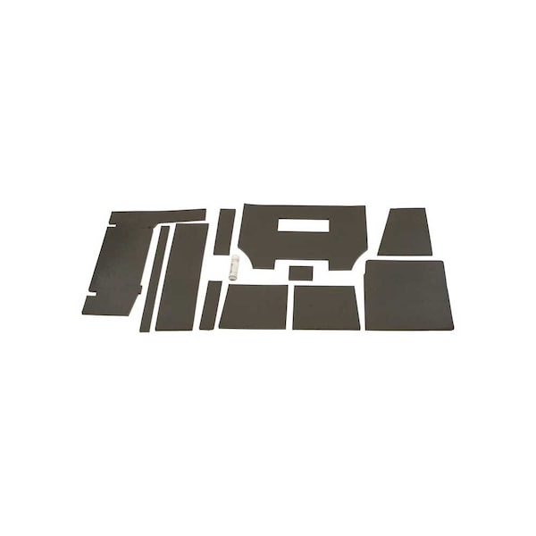 K&M Mfg Lower Cab Kit for John Deere 6600-7700 Combines Black Vinyl 4071 - main