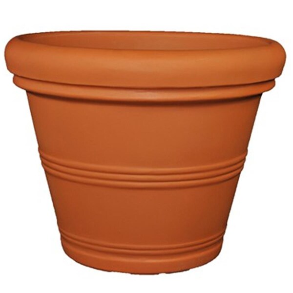 Tusco 15.5 in. Rolled Rim Planter - Terra Cotta TUSRR155TC - main