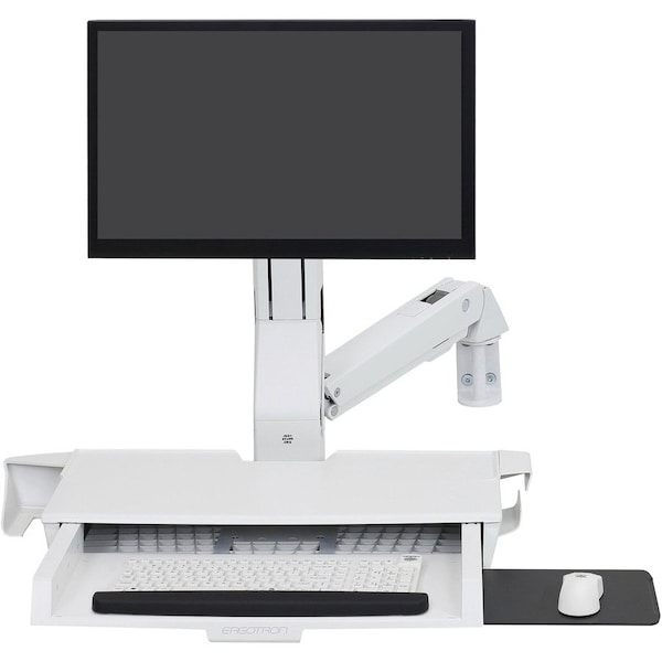 Ergotron SV Sit Stand Combo Arm Pan Wht 45-583-216 - main