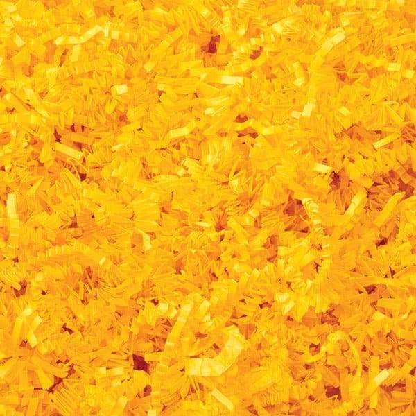 Nashville Wraps Yellow Crinkle Cut Shredded Paper, 10 lb Box ZF10YE - main