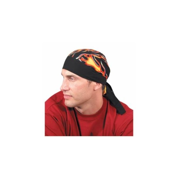 Occunomix Tuff Nougies Regular Tie Hats, One Size, Big Flames, 12PK 561-TN5-FLA - main