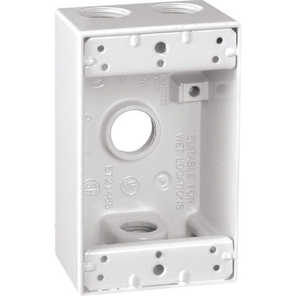 Sigma 14251WH 1 Gang White Rectangle Weatherproof Outlet Box 3425790 - main