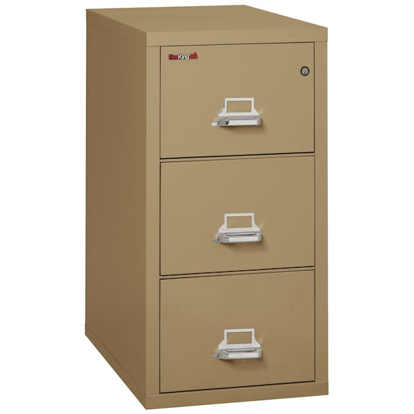 Fireking 3 Drawer, 1 Hr Fire & Impact Rated, Vertical, 31" depth Legal Sand 3-2131-CSA - main