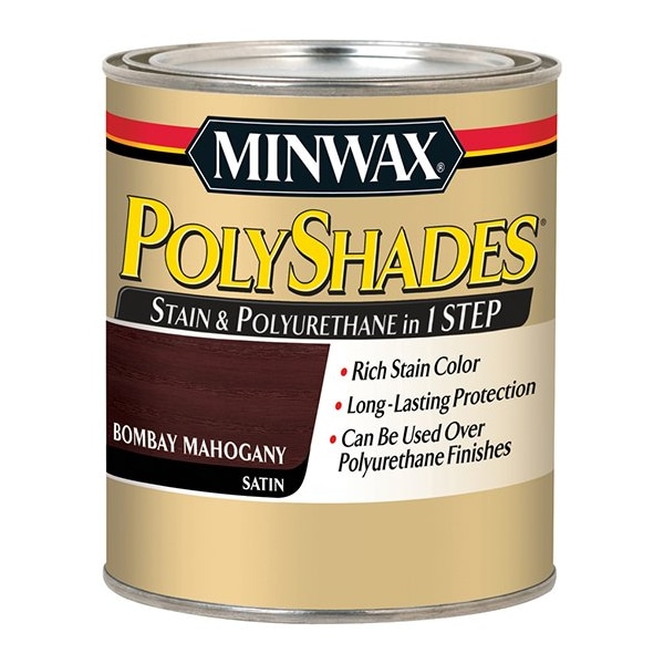 Polyshades 1 Qt Bombay Mahogany Wood Stain And Polyurethane Satin 61380 - main