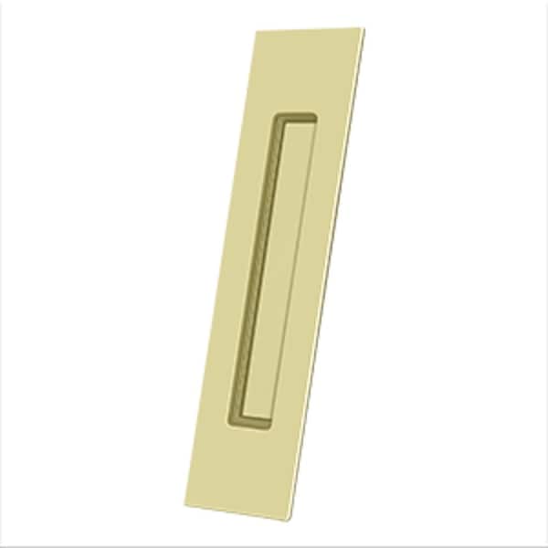 Deltana Flush Pull; 10 x 2-1/4 x 3/4; Unlacquered Bright Brass Finish FP10225U3-UNL - main