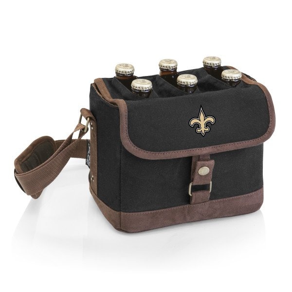 Picnic Time Family Of Brands NFL New Orleans Saints - Beer Caddy Cooler Tote with Opener 762-00-311-204-2 - main