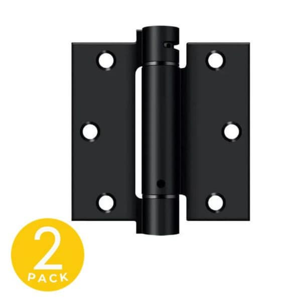 Global Door Controls 3.5 in. x 3.5 in. Spring Full Mortise Square Corner Door Hinge with Fixed Pin - Pack of 3 CPS3535-US19-M - main