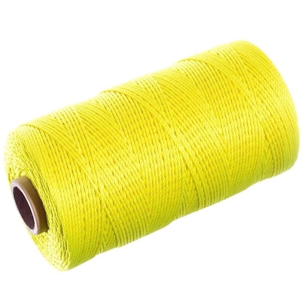 Baron Twine, No 18 Dia, 260 ft L, 13 lb Working Load, Nylon/Poly, Yellow 49411 - main