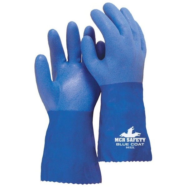 Mcr Safety 12" Chemical Resistant Gloves, PVC, L, 1 PR 6632L - main