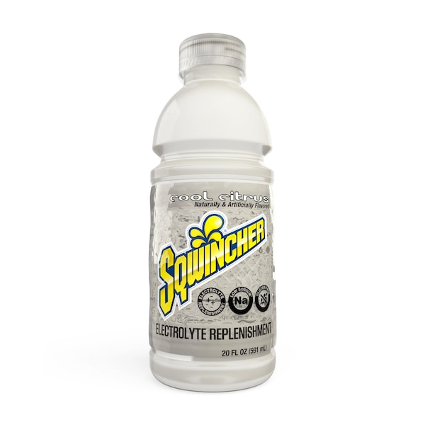 Sqwincher Sports Drink, Regular, 20 oz ready to drink, Cool Citrus, PK24 159030531 - main