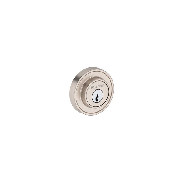 Baldwin Residential Deadbolts Single Cylinder Reversible Satin Nickel SCRRD150 - main