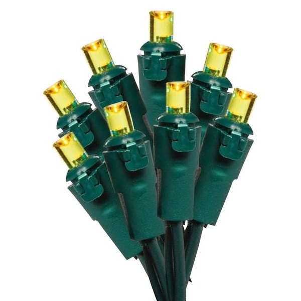 Hometown Holidays Light Set, Christmas, 120 V, 4.8 W, 70-Lamp, LED Lamp, Yellow Lamp, 18.58 ft L W11L1848 - main