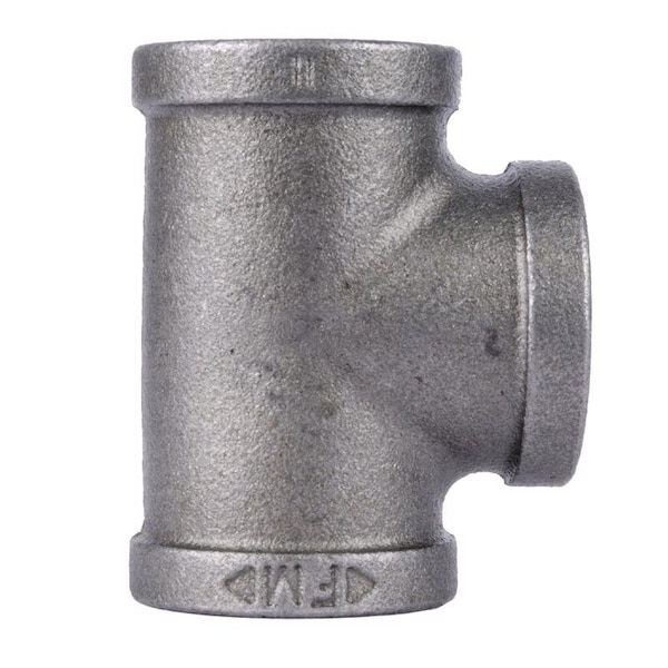 Stz Industries 1/2 in. FIP each X 1/2 in. D FIP 1/2 in. D FIP Black Malleable Iron Tee 312UPT-12 - main