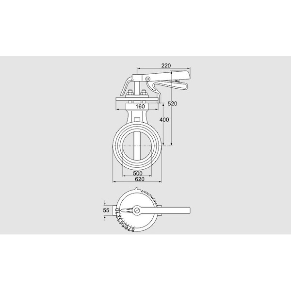 Honeywell Kromschroder VLV, BFLY, AIR AND FLUE GAS, DKR 500Z03H100 KS72702190 - main
