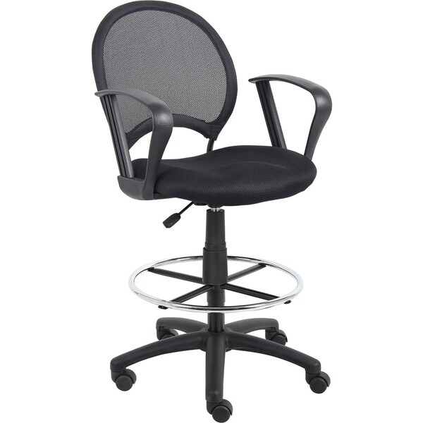 Boss Mesh Drafting Stool W/ Loop Arms B16217 - main