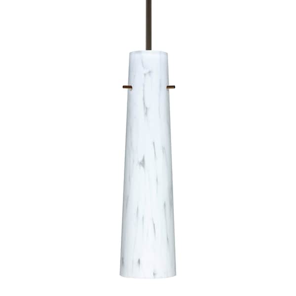 Besa Lighting Camino Cord Pendant, Carrera, Bronze Finish, 1x5W LED 1BT-567419-LED-BR - main