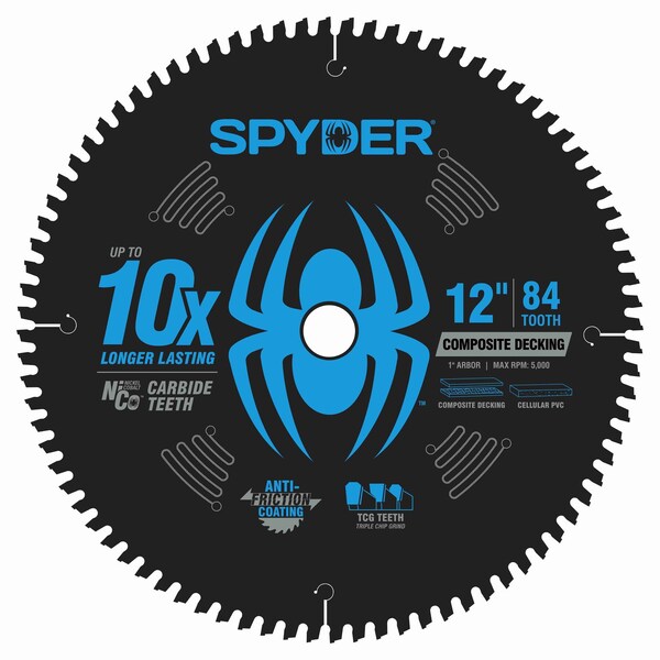 Spyder 12-Inch 84-Tooth Saw Blade for Composite Decking 13102 - main