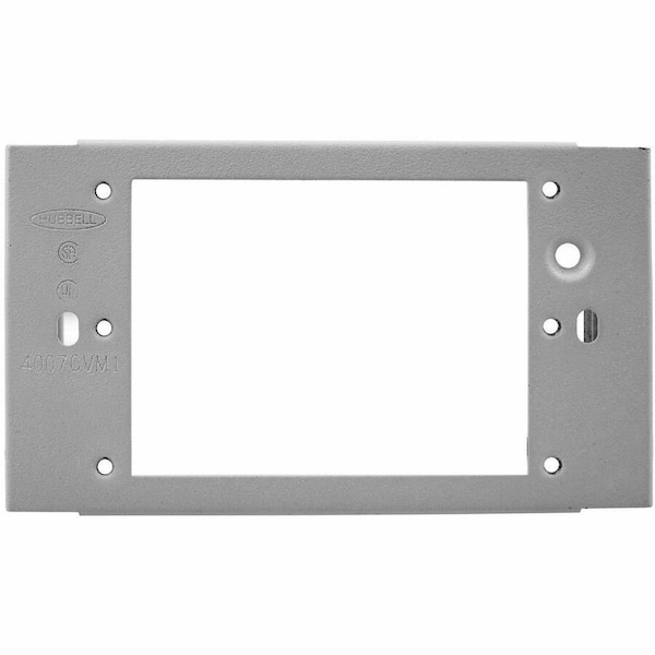 Hubbell Wiring Device-Kellems Gray 1 Gang Mounting Device HBL4747CVMGY - main