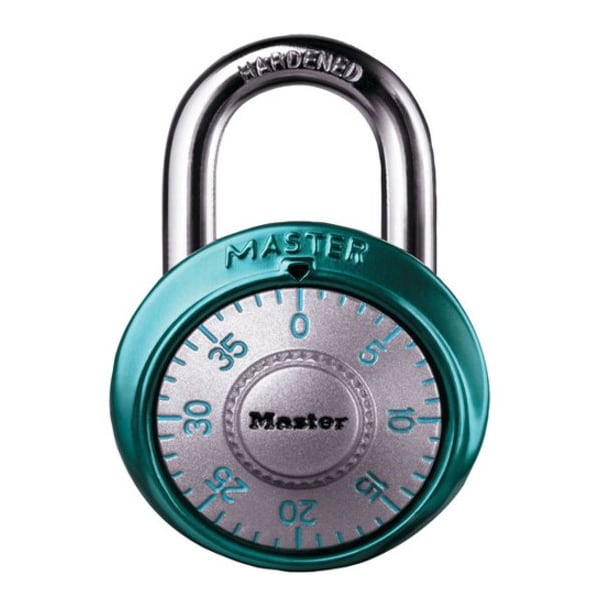 Master Lock Dial Padlock, 9/32 in Dia Shackle, 3/4 in H Shackle, Steel Shackle, Metal Body, Anodized 1561DAST - main