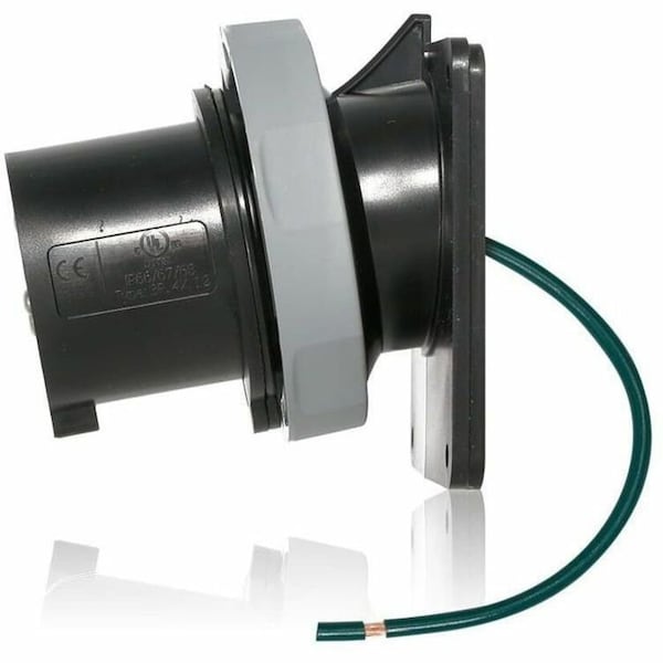 Leviton Pin & Sleeve Inlet, 30 A, 347/600V AC, Three Phase, 4 Pole, Screw Terminals Wire Connection Type 530B5WLEV - main