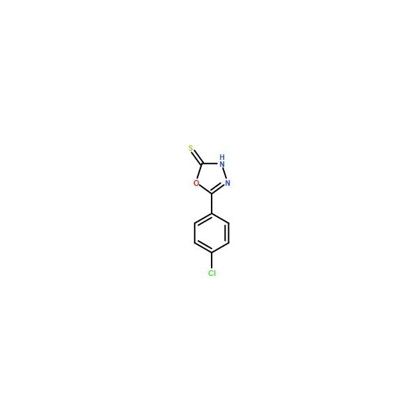 Ak Scientific 5-(4-Chlorophenyl)-1, 3, 4-oxadiazole-2-thiol, tech. (5g), CAS 23766-28-1 0709AP-5g - main
