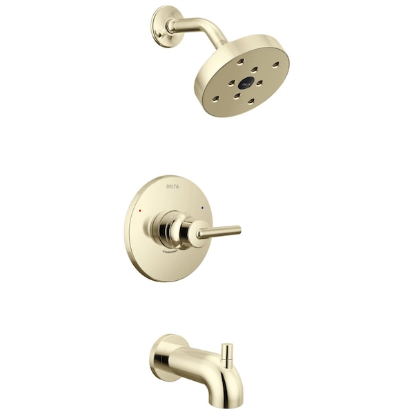 Delta Trinsic Monitor 14 Series H2Okinetic Single Handle Tub & Shower Trim In Polished Nickel T14459-PN - main