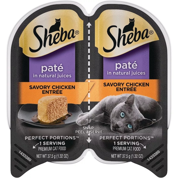 Sheba Perfect Portions Pate 2.6 Oz. Adult Savory Chicken Wet Cat Food 798155 - main