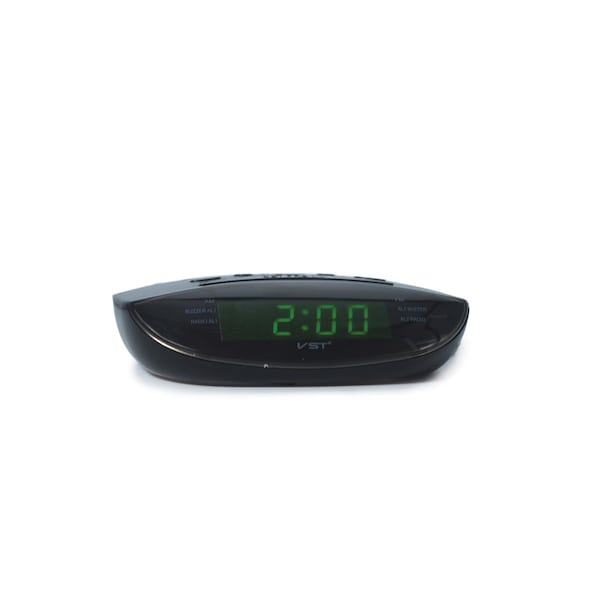 Rdi Clock Radio Black Green LED Each CLK-RAD-908-GRN - main