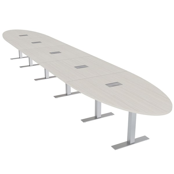 Skutchi Designs 20 Person Conference Table With Power Unit | 22' Oval Table | Harmony Series HAR-OVL-48X264-T-K458-ESIL - main