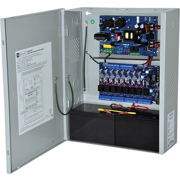 Altronix Power Supply/Access Power Controller, Input 220VAC 50/60Hz at 1.2A, 8 Fused Outputs, 12/24VDC at AL600ACM220 - main