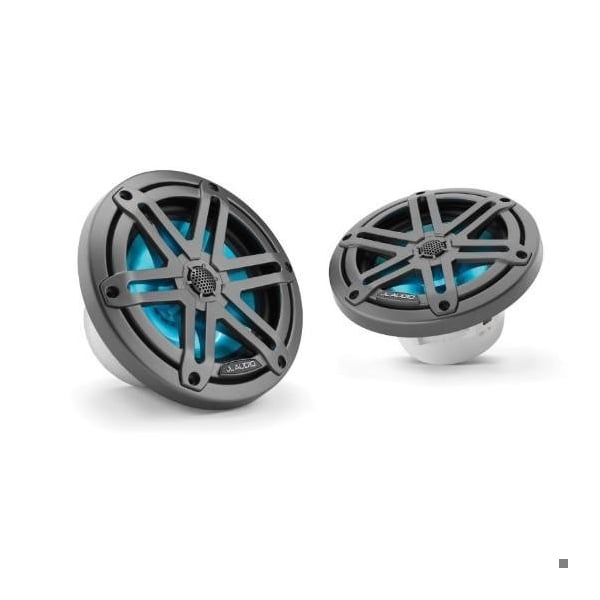 Jl Audio 6.5in Marine Speakers, Sport Grille, Gunmetal, RGB LED Lights, 93513, 010-03062-00, 2PK 93513/010-03062-00 - main