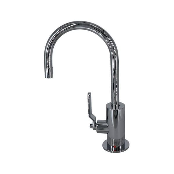 Mountain Plumbing Hot Water Faucet, Round Body and Ind. Lever in Unlacquered Brass MT1840-NLIH/ULB - main