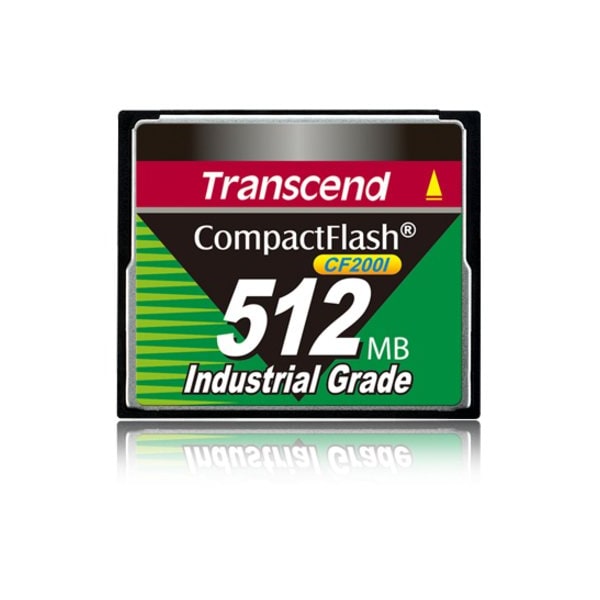 Transcend Information Transcend CF200I 512 MB CompactFlash - 200x Memory Speed TS512MCF200I - main