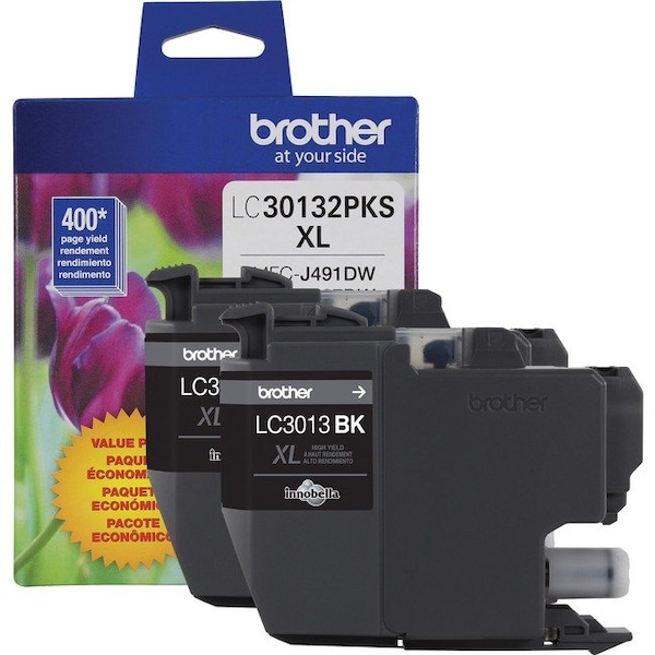 Brother Brother LC30132PKS Original High Yield Inkjet Ink Cartridge - Black - 2-/ Pack - 400 Pages LC30132PKS - main