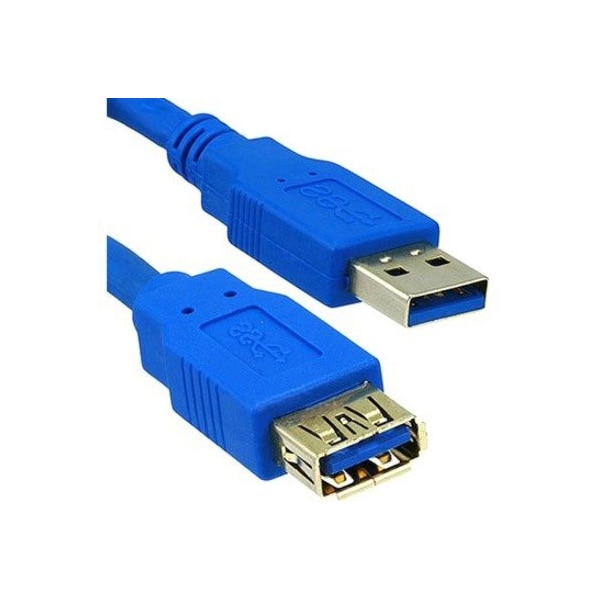 Cable Wholesale USB 3.0 Extension Cable, Blue, Type A Male / Type A Female, 6 foot 10U3-02106E - main