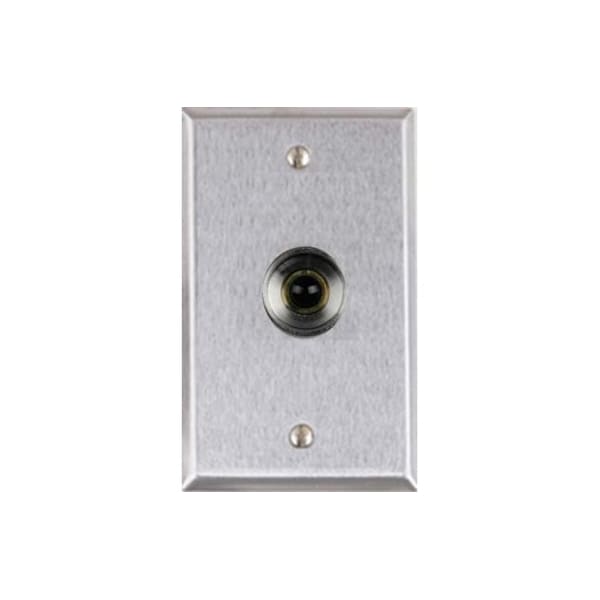 Alarm Controls RP26A Single Gang Normally Closed Black Push Button Satin Stainless Steel RP26A - main