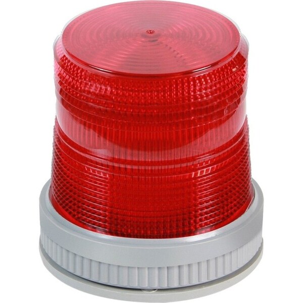 Edwards Signaling Warning Light, Red, LED, 120V AC, 65 FPM, 3 3/4 in Dia., Surface 105XBRMR120A - main
