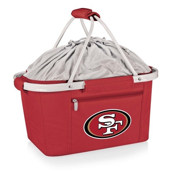 Picnic Time Family Of Brands NFL San Francisco 49ers - Metro Basket Collapsible Cooler Tote 645-00-100-274-2 - main