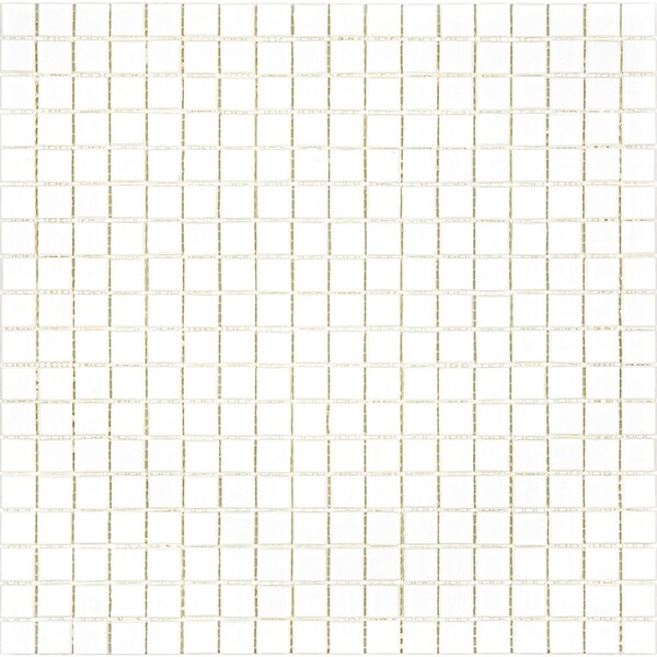 Apollo Tile Skosh 11.6inx11.6in Glossy Baby Powder White Glass Mosaic Wall and Floor Tile 18.69 sqft/case, 20PK APLNB88WH114A - main