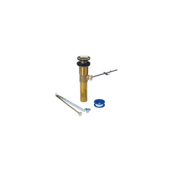 Master Plumber Lavatory Drain Pop-Up Assembly, Brass, 1.25 x 8.5-In. 829-066 - main