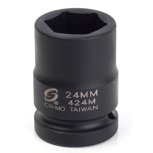 Sunex 3/4'' Drive 24Mm Impact Socket 424M - main