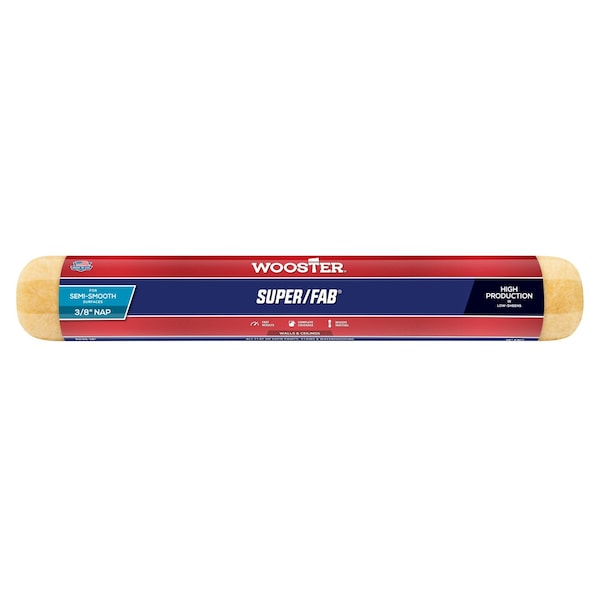 Wooster R239 18 in. Super Fab 0.37 in. Nap Roller Cover 71497120212 - main