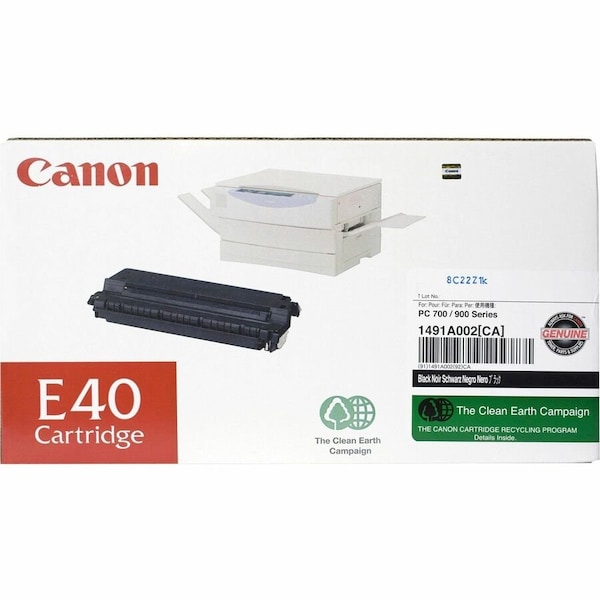 Canon Black Toner Cartridge, Market Indicator Cartridge No.: E40 E40 - main
