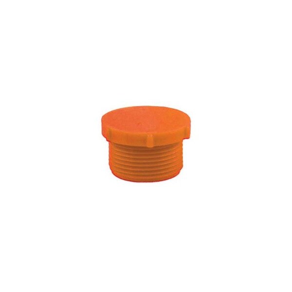 Ty-Flot FME Plug PDE 6, 3/4", Orange, PK100 SWGTP6OR - main