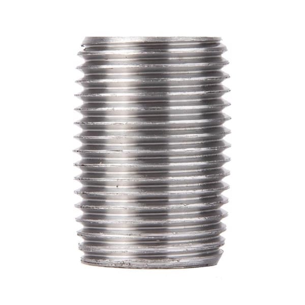 Stz Industries 1/2 in. MIP each X 1/2 in. D MIP Galvanized Steel Close Nipple 301UP12XCL - main